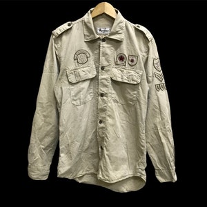 Vintage Hysteric Glamour Army button up shirt
