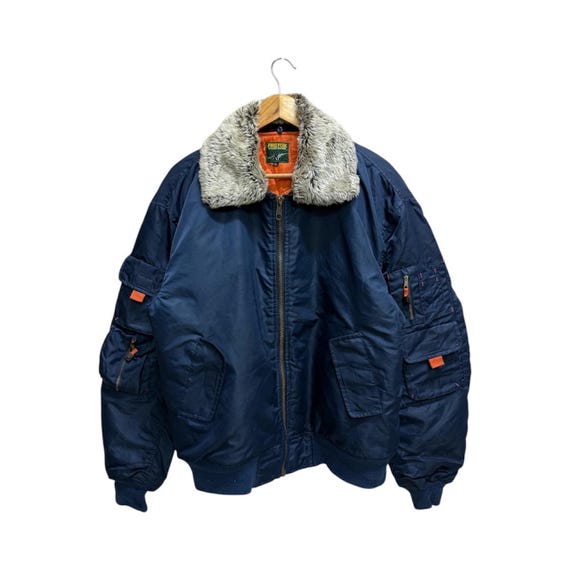 Vintage Fire Fox World Island Faux Fur Bomber Jacket - Etsy