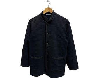 Suéter de punto gofre con botones de Yohji Yamamoto de Y's Vintage