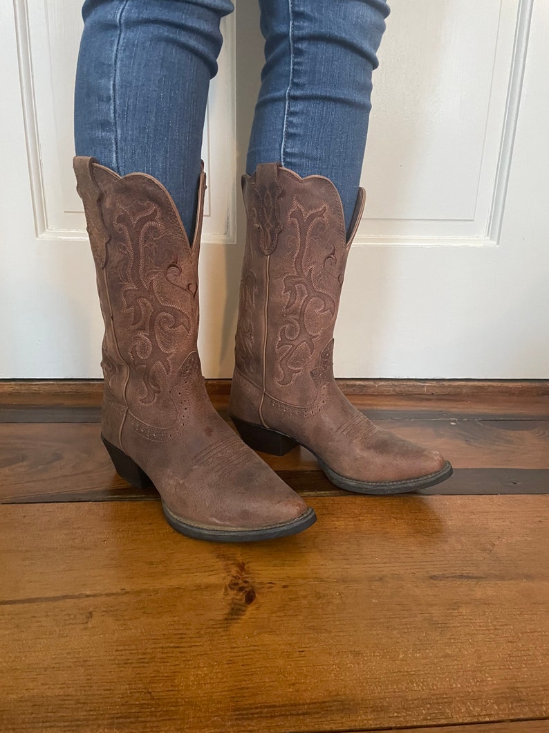 Justin Brand Women Cowboy Boots - Etsy 