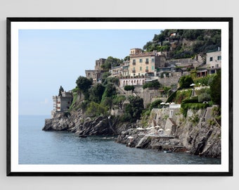 Amalfi Coast Fine Art Print: Ravello Cliffside Villa Photo