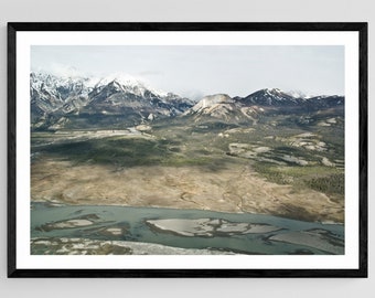Yukon Aerial, Parque Nacional Kluane, Fotografía de Bellas Artes, Fotografía Aérea, Paisaje de Canadá, Arte de Montaña, Foto de Montaña, Impresión Yukon