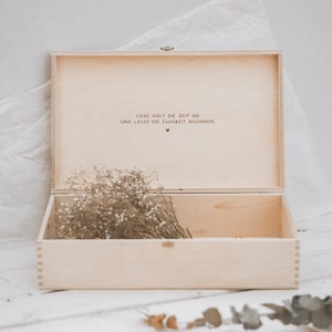 Erinnerungskiste personalisiert Erinnerungsbox zur Hochzeit mit Namen Hochzeitsgeschenk personalisiert glücklicheiraten EB04 Bild 7