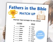 Fathers in the Bible Matching Game | Father's Day Bible Games | Christian Fathers Day Activity for Church | Guess the Dad | Religious Game