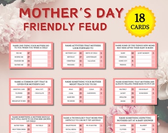 Mothers Day Friendly Feud Game | Mothers Day Trivia Game | Mothers Day Family Feud | Family Friendly Mothering Sunday | Family Games