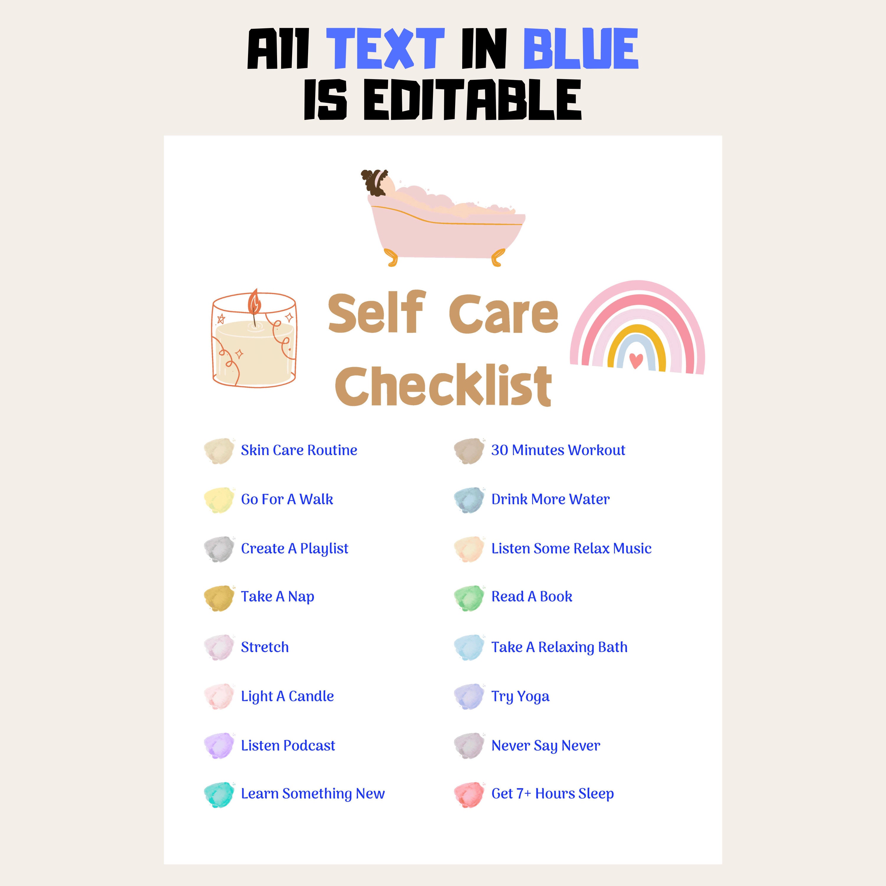 Self Care Schedule