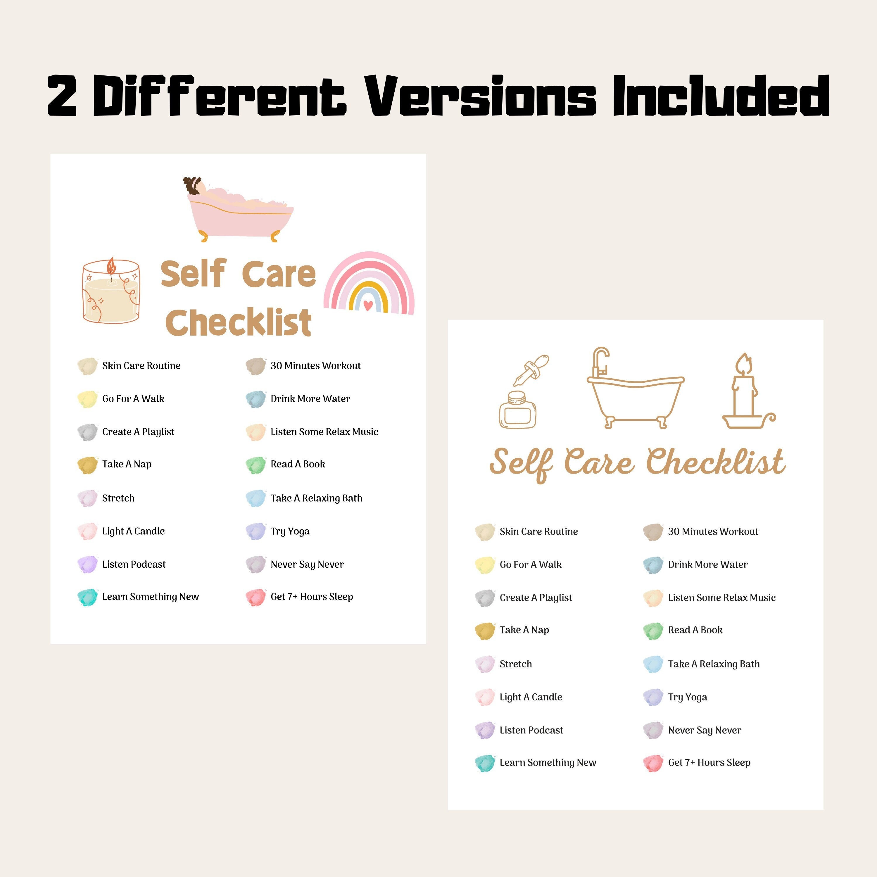 Weekly Mental Health Planner PDF — Simple Layout