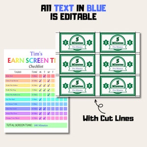 Screen Bucks Printable