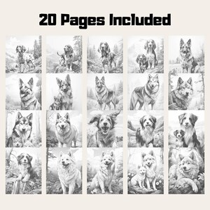 20 realistic dog coloring book is printable & reusable PDF and instant digital download. Simply grab your favorite coloring tools and let your creativity flow as you bring these dogs to life with your own unique style and color choices.