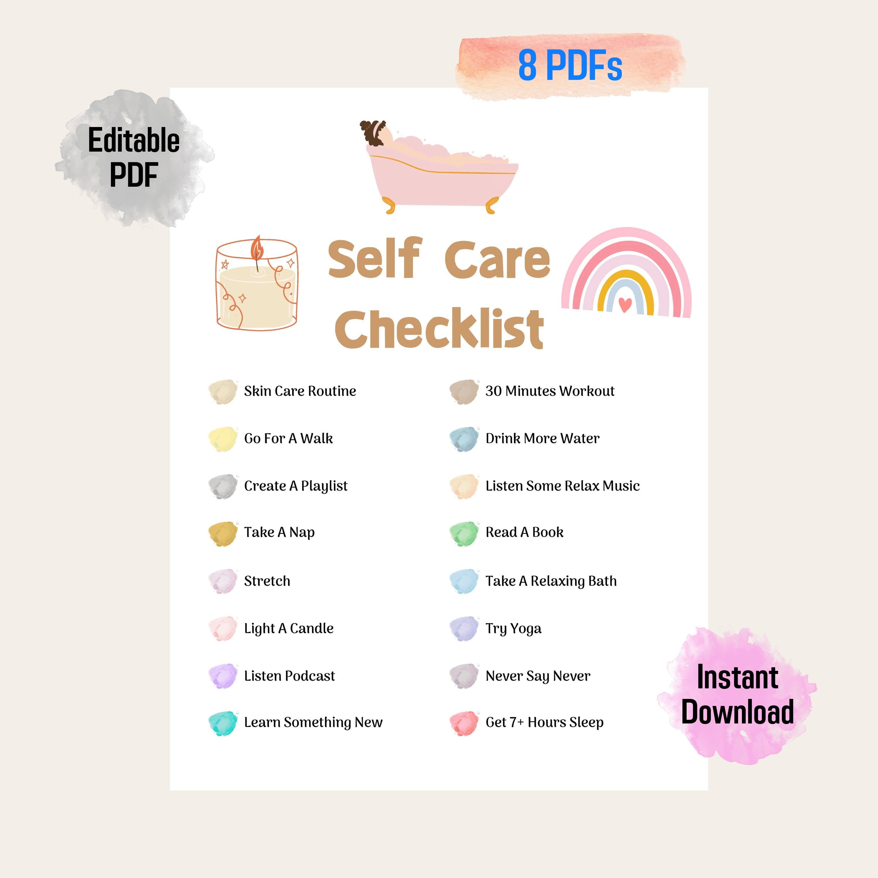 Simple Daily Planner for Mental Health — Free PDF