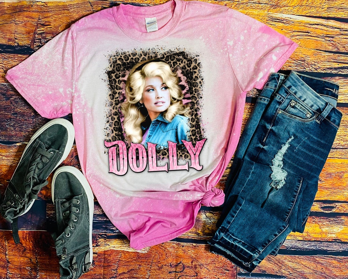 Dolly Parton TShirt Nashville TShirt Dollywood Bleached Etsy