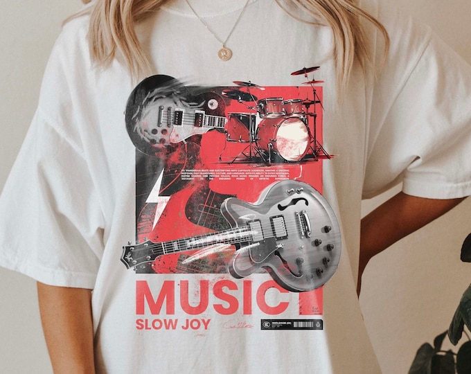 Rock Band T-shirt  Unisex Vintage Tee  Musician Gift Tshirt Concert Shirt Vintage Retro Band T-shirt Oversized Trendy Shirts Gift for Her