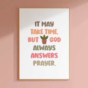 Prayer Boho Wall Art Bible Print Retro Art Faith Scripture Art Bible Verse Wall Art Christian Wall Art Boho Inspirational Art Christian Gift