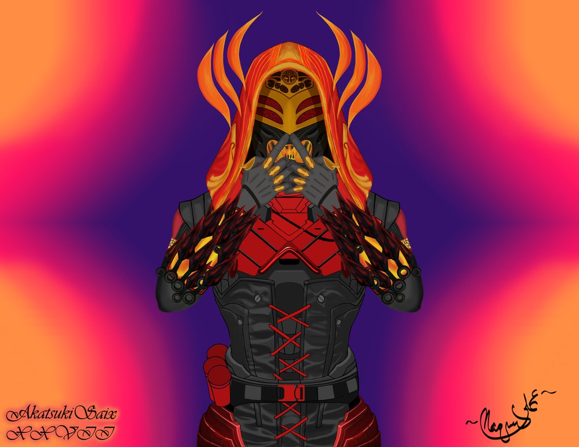 Fire Style Majestic Flame Destroyer Hunter Etsy