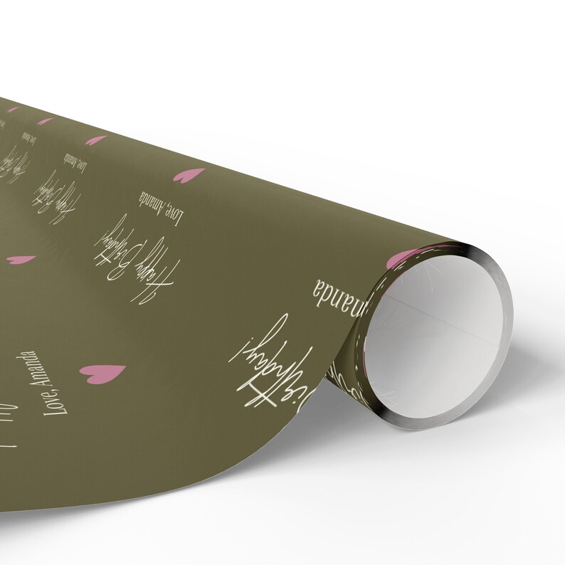 Wrapping Paper for Birthday, Custom Message Gift Wrap, Wrapping Paper