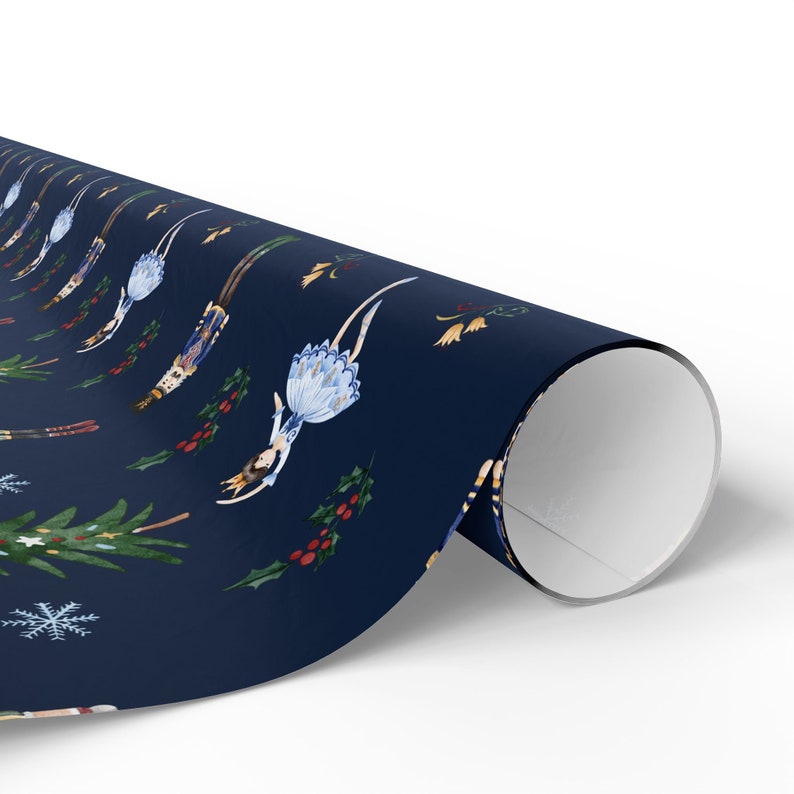 Nutcracker Wrapping Paper, Holiday Gift Wrap, Elegant Christmas Gift Wrap, Christmas Wrapping Paper Roll image 3