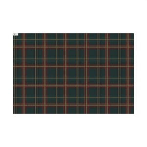 Dark Tartan Christmas Gift Wrap, Luxury Heritage Plaid Wrapping Paper, Equestrian Country Holiday Gift Wrap, Classic Preppy Christmas Decor image 5