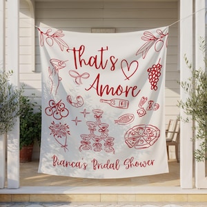 That's Amore Bridal Shower Banner, Italian Bachelorette Decor, That's Amore Sign, Engagement Party, Bridal Shower Decoration