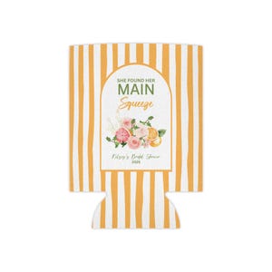 She Found Her Main Squeeze Can Coolers, Citrus Bachelorette Favors, Bridal Shower Drink Sleeves, Custom Citrus Wedding Favors
