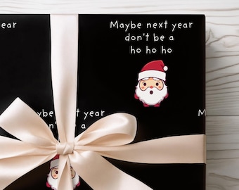 Papel de regalo navideño divertido, humor para adultos, regalo de elefante blanco divertido, regalo para ella