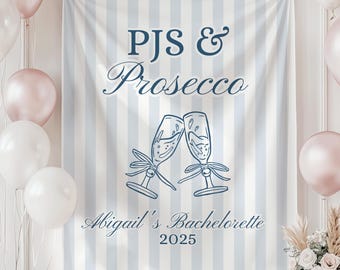 PJs and Prosecco Banner, PJs and Prosecco Bachelorette Decor, PJs and Prosecco Decor, Girls Gone Mild Bachelorette Sign, Chill Bachelorette