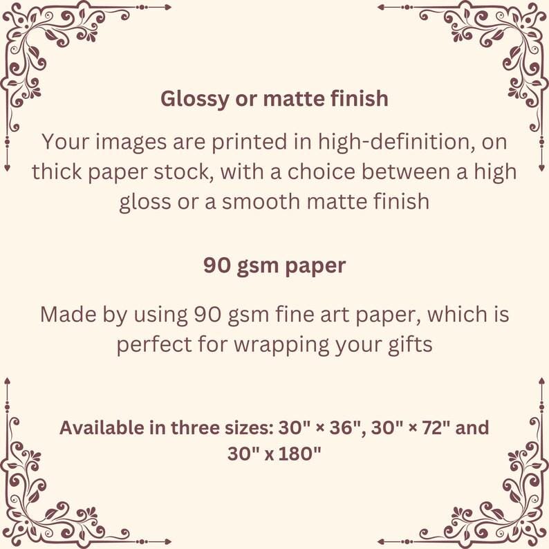 Pink Toile Wrapping Papers, Baby Shower Gift Wrap for Girl, Bridal