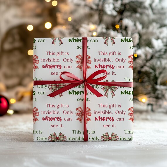 Big Mouth Toys Funny Gag Wrapping Paper - Generic Universal Gift Wrap For All Occasions - Multicolor