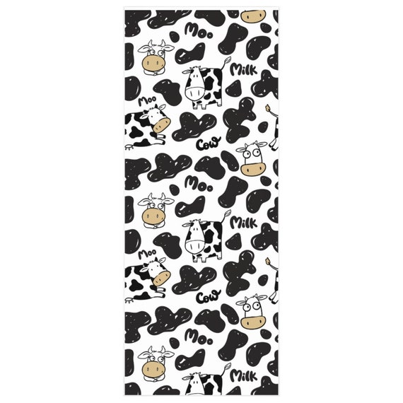 Cow Print Wrapping Paper #floral #watercolor #giftwrap #watercolorgiftwrap  #celebrations #wedding #birthday #grad…