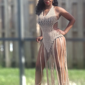 FRINGE CONTOUR  Sexy Swimsuit Coverup