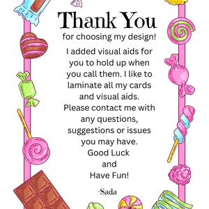 Sweet Tooth BINGO Pack #2 Cards 21-35 (15ct) - Etsy