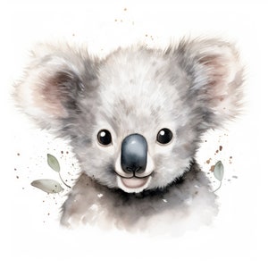 Niedlicher Koala Clipart | 10 Hochwertige JPG | Scrapbooking, Kartenherstellung, Printable | Kommerzielle Nutzung | Digitaler Download