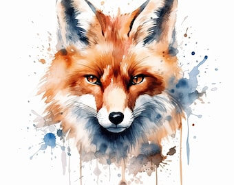 Vos clipart aquarel | 10 JPG van hoge kwaliteit | Scrapbooking, kaarten maken, afdrukbaar | Commercieel gebruik | Digitaal downloaden