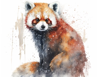 Red Panda Clipart  | 10 High Quality JPG | Scrapbooking, Card Making, Digital Paper Craft | Commercial Use | Digital Download