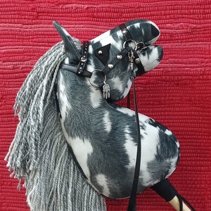 Hobby Horse (PAINT HORSE) black and white A4