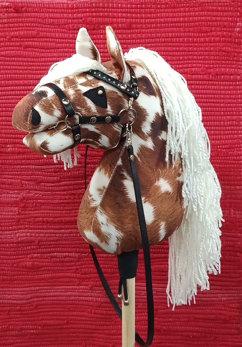 Hobby Horse PAINT HORSE, cream mane A4 image 2