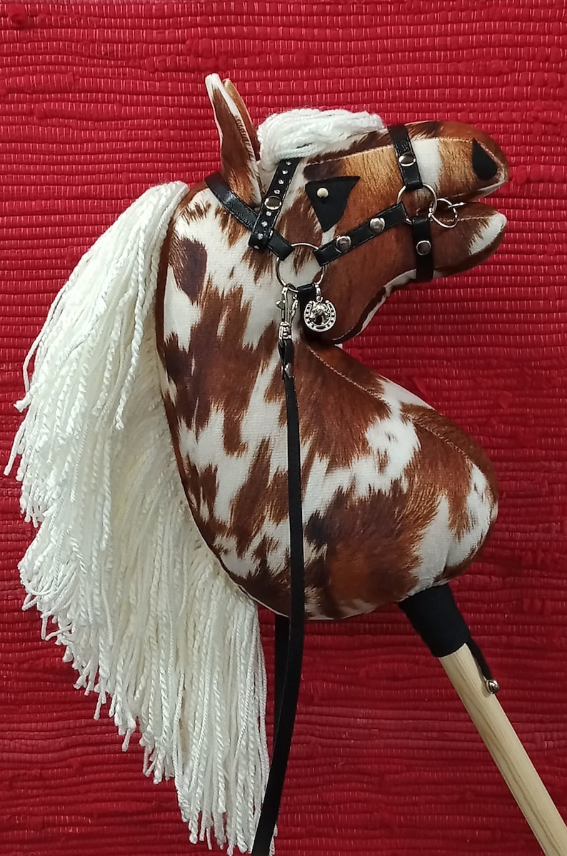 Hobby Horse PAINT HORSE, cream mane A4 image 1