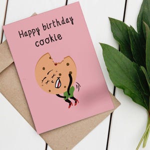Joyeux anniversaire Cookie - Carte d'anniversaire