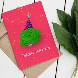 Lettuce celebrate - Verjaardag wenskaart