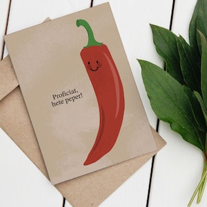 Proficiat hete peper! - Verjaardag wenskaart