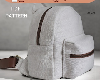 Sewing Tutorial Making A Canvas Backpack Mini Backpack Sewing