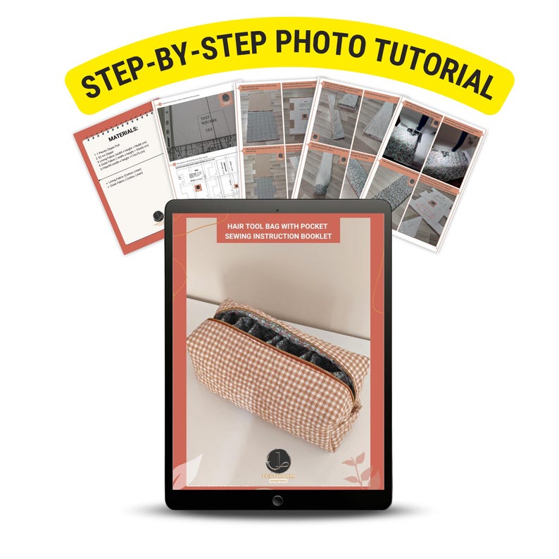 Quilted Hair Tool Bag Sewing Pattern | Dyson Airwrap/airstrait Travel ...