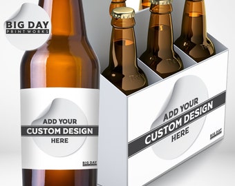 Add Your Design - Add your logo - Custom Beer Labels - Birthday Beer Labels - Fun Beer Labels - Famous Beer Labels - Gifts For Him or Her