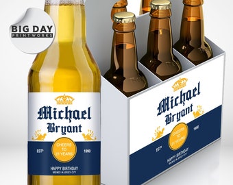 Personalized Beer Labels | His or Her Favorite Beer | Birthday Beer | Groomsman Beer | Gift or Favors | Fully Customized Beer Labels | Beer