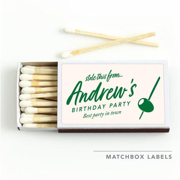 BULK Match Boxes + Labels SET OF 50 - Personalized Texts - Party Favor - Wedding - Birthday - House Warming - Apartment Use - Business Promo