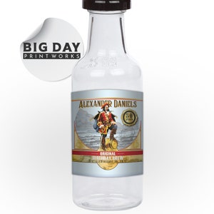 Personalized Custom Mini Liquor Party Gift or Favor Labels | Birthday Mini Liquor labels | Optional 50ml Mini Bottles | Fun Gift and Favors