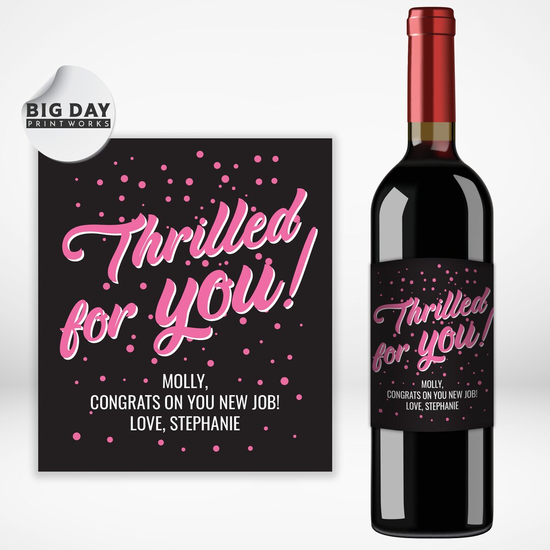 Custom Wine Labels Personalized Birthday Gift Anniversary Gift Wedding