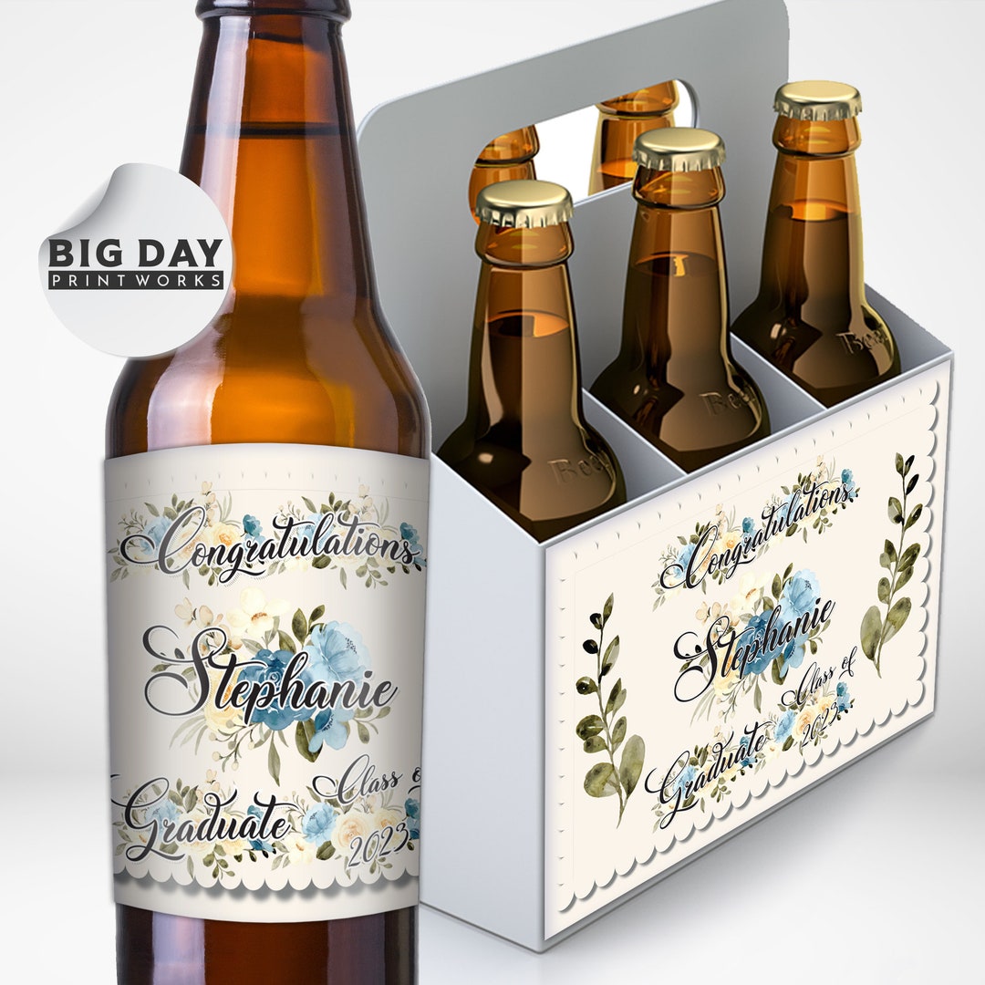 Personalized - Customized Beer Labels - Graduation Beer Labels - Fun ...