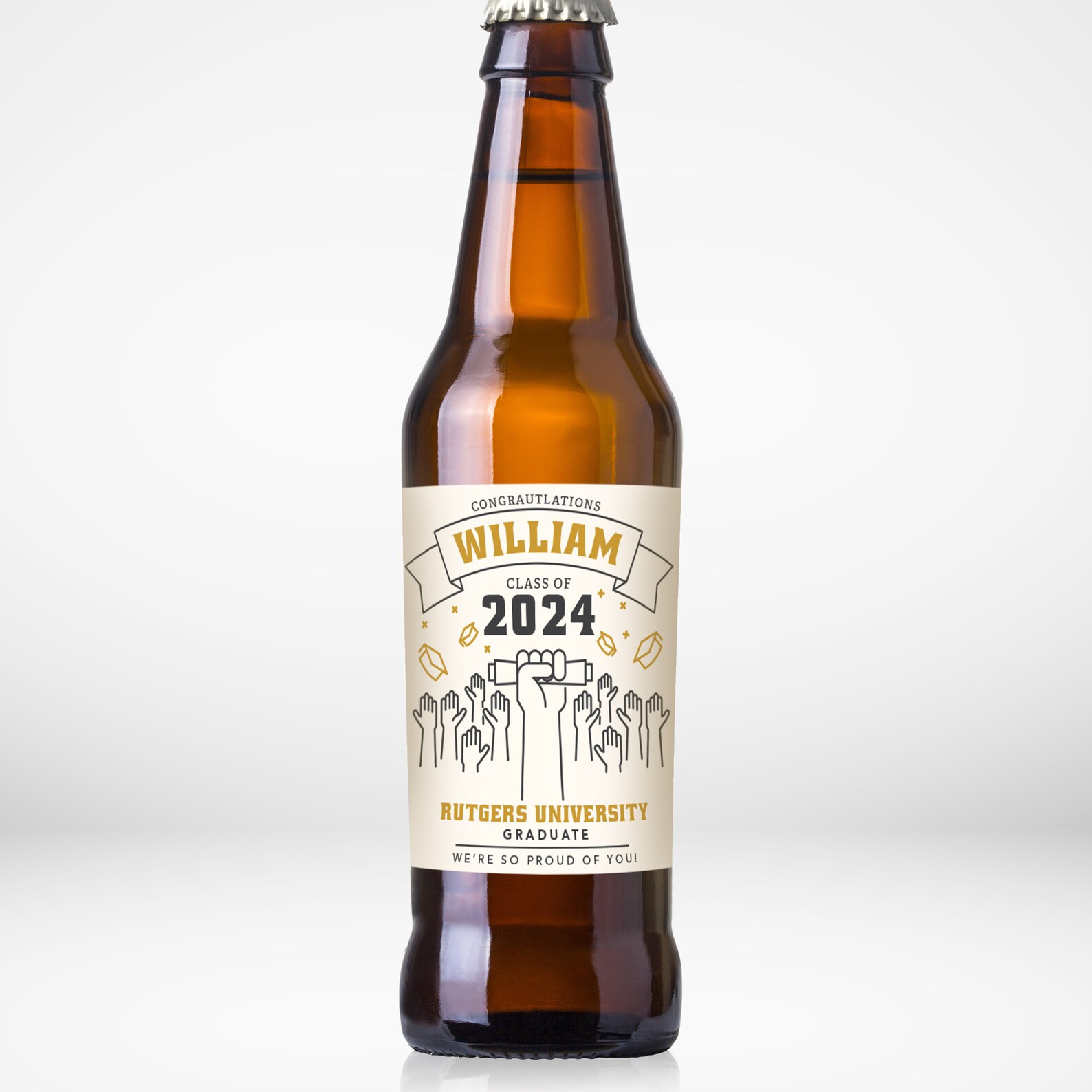 Personalized - Customized Beer Labels - Graduation Beer Labels - Fun ...