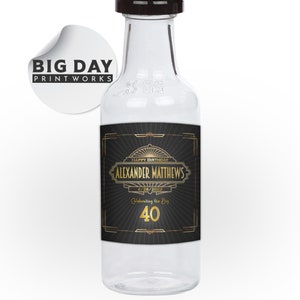 Personalized Custom Mini Liquor Party Gift or Favor Labels | Birthday Mini Liquor labels | Optional 50ml Mini Bottles | Fun Gift and Favors