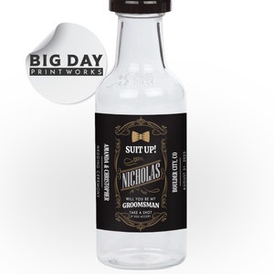 Custom Party Mini Liquor Favor Label - Personalized High Quality Mini Liquor Bottle Labels - Custom Famous Liquor Brands Party Favor Labels